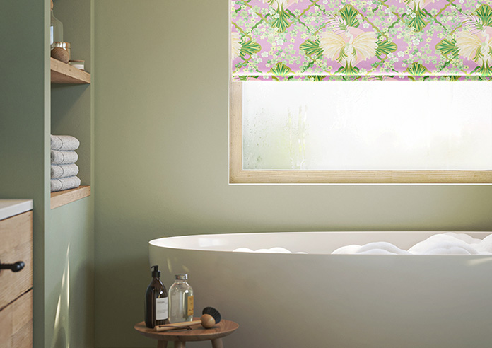 Faded Glamour, Goddess Green Pink - Twist&Fit Roman Blind - Image 5